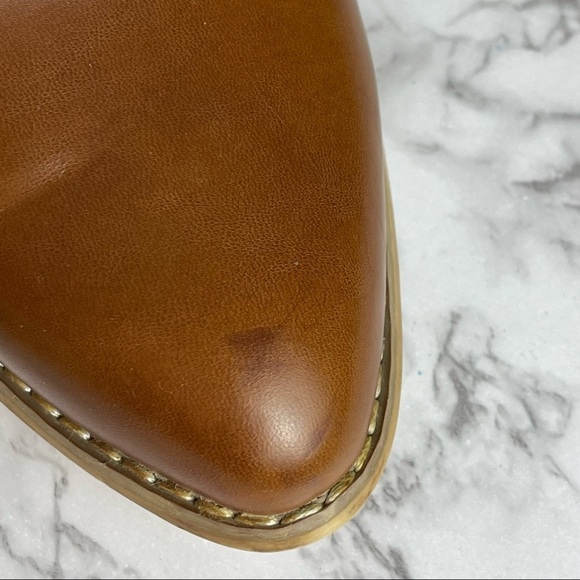 Forever 21 Brown Buckle Pointy Toe Booties Size 8 - Picture 13 of 13